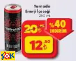 TORNADO ENERJİ İÇECEĞİ 250 ML TORNADO ENERJİ İÇECEĞİ 250 ML